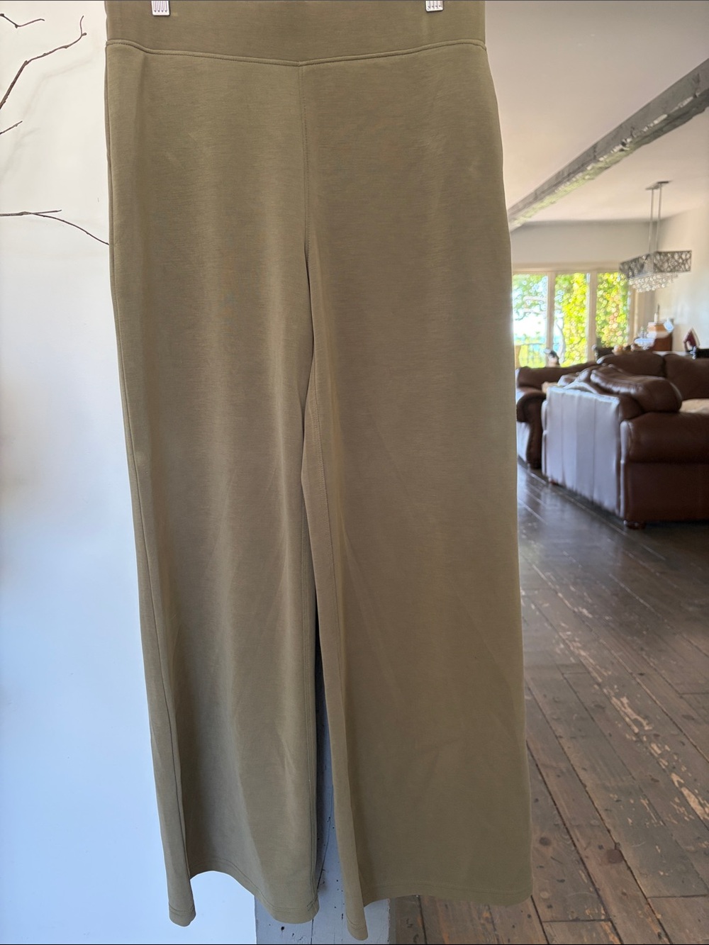Wide Leg Olive Green Pants BAILEY/44